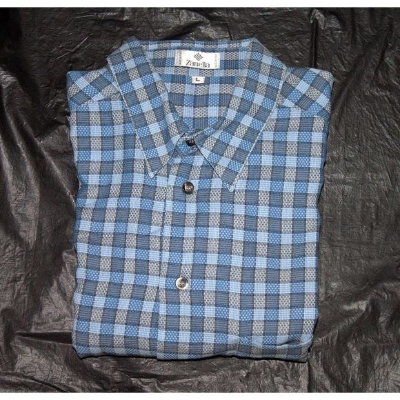 Zanella Long‎ Sleeve Button Front Shirt Size Large - Picture 4 of 4